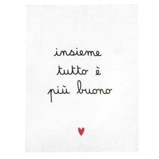 Simple Day Leinen Geschirrtuch "Everything Is Better Together" 50x70 cm