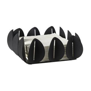 Arti & Mestieri Portatovaglioli Ficus in Metallo Nero