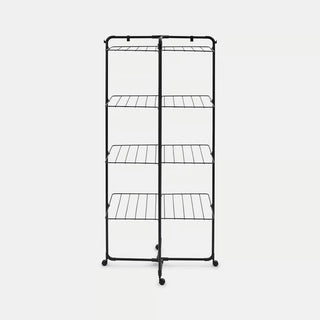 Brabantia HangOn 30m Tower Wäscheständer, Mattschwarz