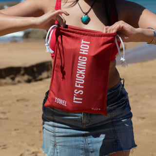 Fisura Telo Mare It's Fucking Hot in Microfibra 180x100 cm con Picchetti