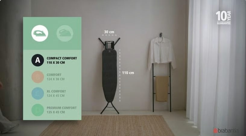 Brabantia Asse da Stiro A Compact 110x30 cm Ice Water