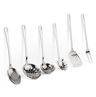 Barazzoni Set 6 Mestoli da cucina in Acciaio Inox