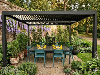 Xone Pergola Bioclimatica Autoportante in Alluminio 3x6 Mt Antracite