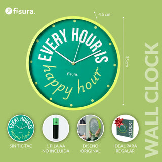Fisura Orologio da Parete Every Hour is Happy Hour D35 cm