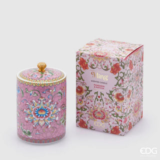 EDG Enzo de Gasperi Candela Profumata Ming Rosa H14 D9 cm