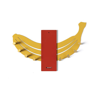 Arti & Mestieri Portachiavi Banano Ocra e Rosso