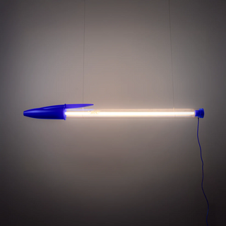 Seletti Lampada Bic Designer Mario Paroli 178 cm Blu