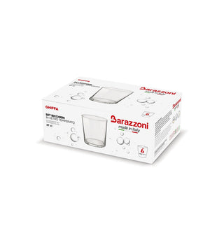 Barazzoni Set of 6 Ghiffa Glasses 37 cl in Glass