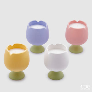 EDG Enzo De Gasperi Candela Tulipano H10,5 cm Viola
