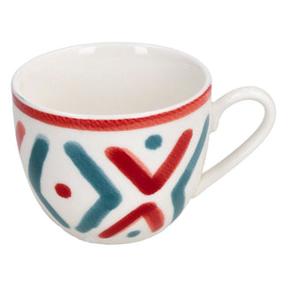 Tognana Set 4 Tazzine da Caffè Iris Vietri 90cc in Porcellana