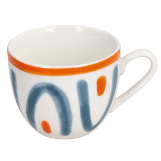 Tognana Set 4 Tazzine da Caffè Iris Vietri 90cc in Porcellana