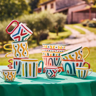 Tognana Set 4 Tazzine da Caffè Iris Vietri 90cc in Porcellana