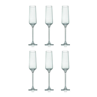 IVV Set of 6 Flute Glasses Testing Hour 190 ml in Glass