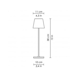 Zafferano Poldina pro Sage Table Lamp 38 cm