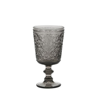 Galbiati Set of 6 Wine Glasses 280ml in Grey Glass