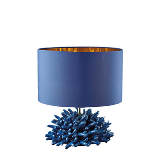 Melaverde Small Anemone Lamp in Blue Ceramic 