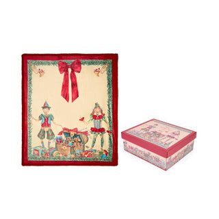 Nuvole di Stoffa Plaid con Gift Box Vintage Toys 130x160 cm