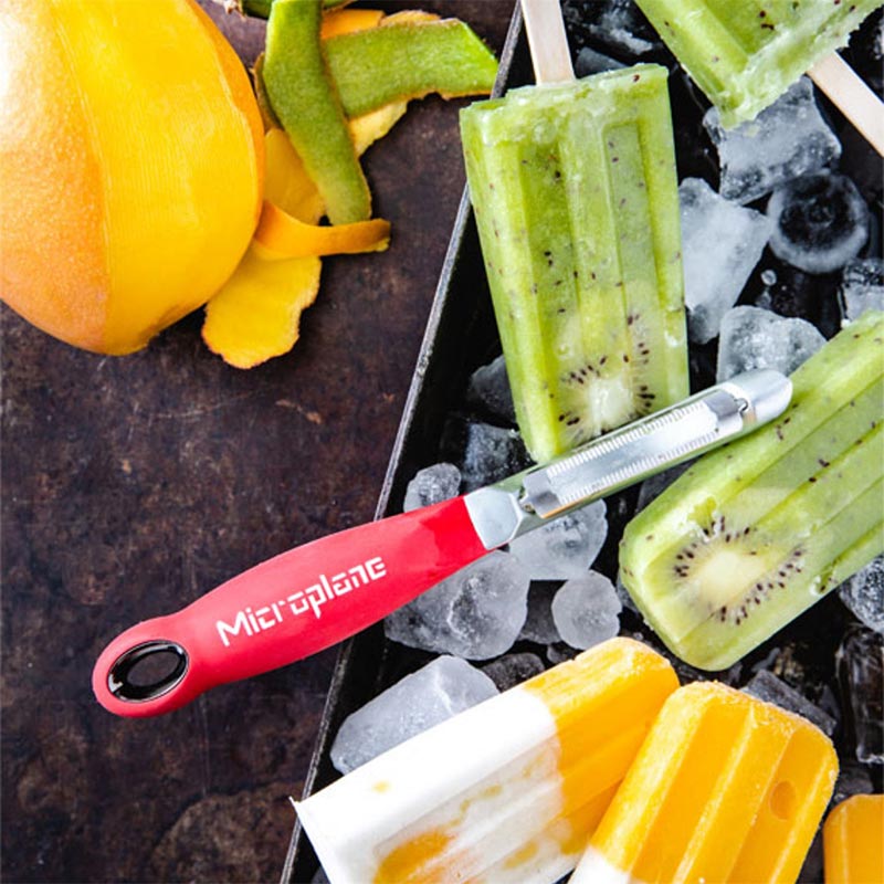 Pelapatate Microplane Lama Doppia Seghettata - Per Destri E Mancini, Acciaio Inox - Foto 3