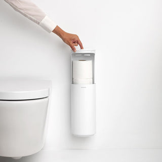 Brabantia Set 3 Pezzi Accessori Toilette MindSet Bianco