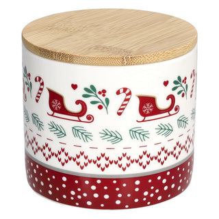 Tognana Barattolo Cucina Natalizio Con Coperchio in Legno 370 ml