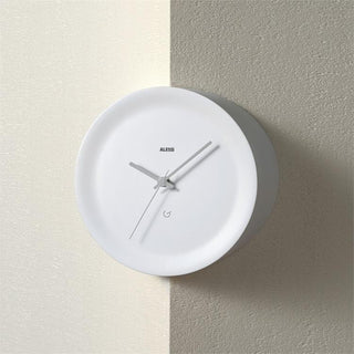 Alessi Orologio a Spigolo Ora Out Bianco D21 cm