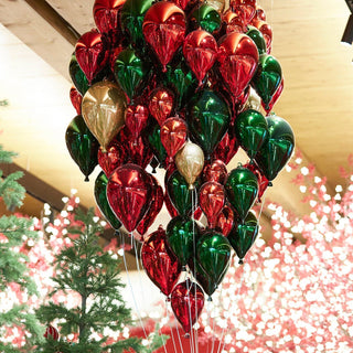 EDG Enzo De Gasperi Decorazione Palloncino per Albero di Natale in Vetro H19 cm