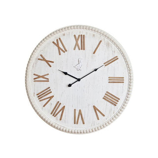 L'Oca Nera Wall Clock in MDF D60 cm White