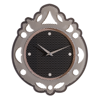 Vesta Madame Clock in Acrylic Crystal 46x38 cm Black