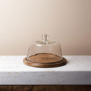 Chehoma Tray with Glass Bell 18x25 cm