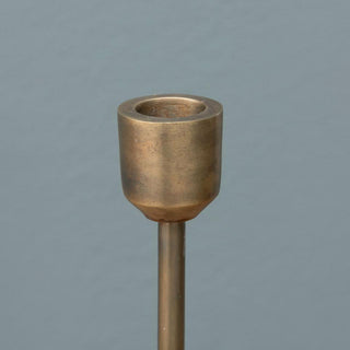 Chehoma Golden Candle Holder L in Aluminum 26x9 cm