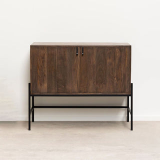 Chehoma Credenza Flagey 2 Ante in Legno di Mango 91×40×110 cm