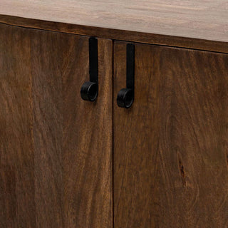 Chehoma Credenza Flagey 2 Ante in Legno di Mango 91×40×110 cm