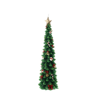 Hervit Candela Led Albero di Natale Verde D8xH25 cm