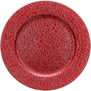 Tognana Sottopiatto Natalizio Chrome Rosso D33 cm in Polipropilene