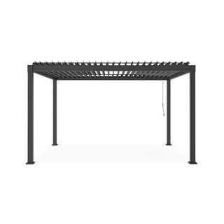 Andrea Bizzotto Pergola 3x4 Mt Anthrazit aus verzinktem Stahl