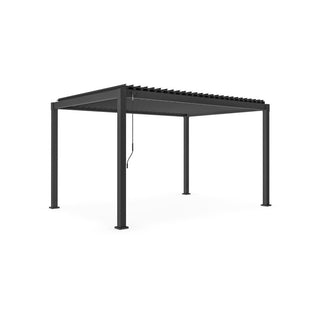 Andrea Bizzotto Pergola 3x4 Mt Anthrazit aus verzinktem Stahl