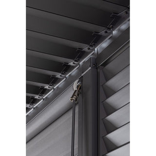 Andrea Bizzotto Pergola 3x4 Mt Anthrazit aus verzinktem Stahl