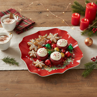 Brandani Piatto da Portata Carol D24 cm in Porcellana