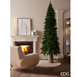 EDG Enzo de Gasperi Slim Pino Árbol de Navidad 210 cm D 81 cm Natural sin led