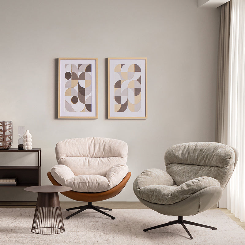 Andrea Bizzotto Poltrona Girevole Adinda Giacchio Cuoio