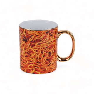 Seletti Tazza Toilet Paper Home Spaghetti in Porcellana H10 cm