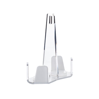 Vesta Double Glass Holder Like Water in White Acrylic Crystal
