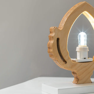 Luminarte Luminaria Pugliese Pumo Portafortuna Teak 16x15 cm