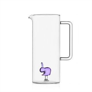 Ichendorf Milano x Qeeboo Brocca Coniglio in Vetro Borosilicato Lilla