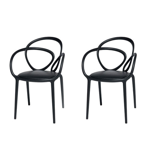 Qeeboo set 2 sedie di design Filicudi Chair verdi e ottone