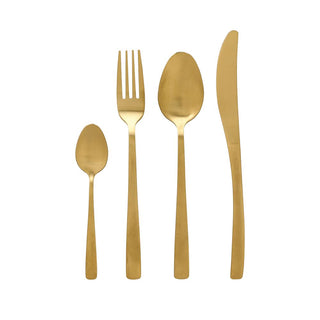 Tognana 24-Piece Matt Gold Cutlery Set