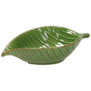 Tognana Leaf Plate 20 Cm Tropical Green Ceramic