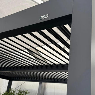 Xone Pergola Bioclimatica Autoportante in Alluminio 3x6 Mt Antracite