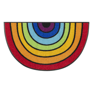 Wash + Dry Tappeto Round Rainbow 50x85 cm