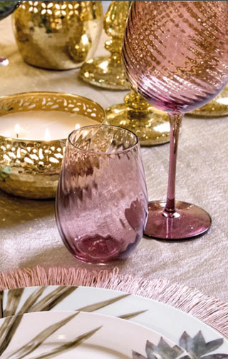 Fade Set 6 Calici Braies 500ml in Vetro Porpora